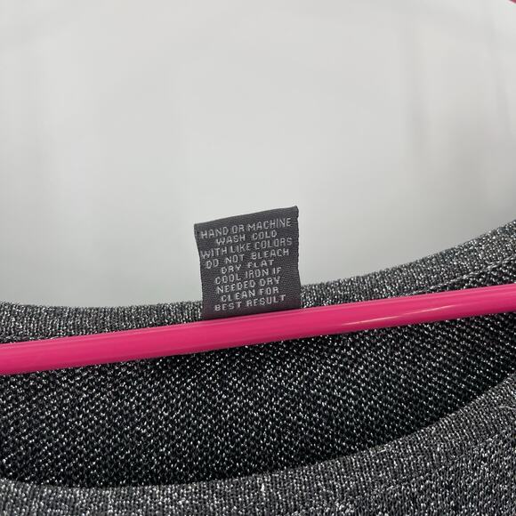 Chelsea & Theodore Top Size 2X Ombre Metallic Sparkle Asymmetrical Curvy Plus - Picture 4 of 12